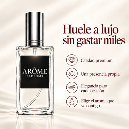 Huele a lujo sin gastar miles. Calidad premium ARÔME.