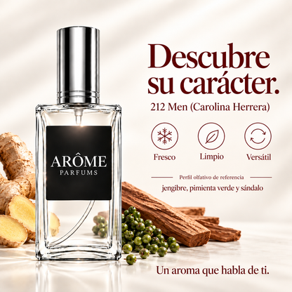 ARÔME 212 Men (Carolina Herrera): notas y perfil olfativo de referencia.