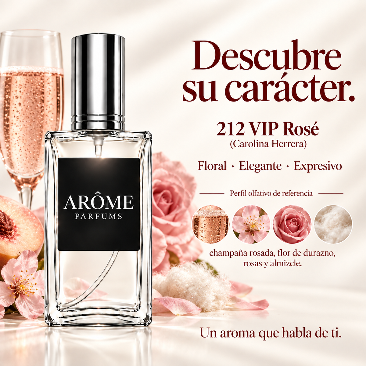 ARÔME 212 VIP Rosé (Carolina Herrera): notas y perfil olfativo de referencia.