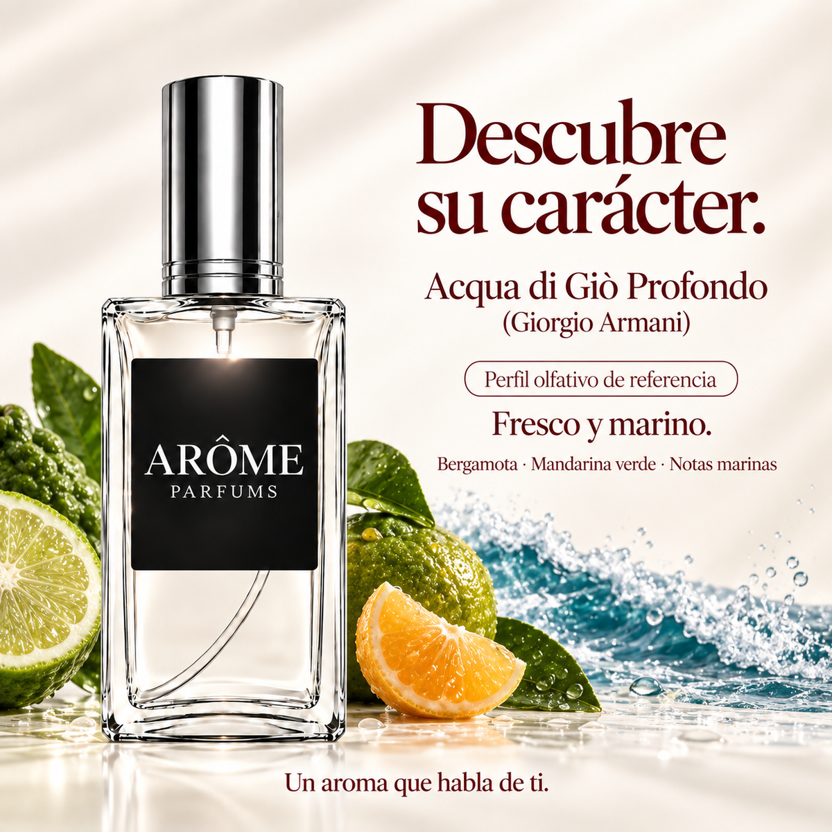 ARÔME Acqua di Giò Profondo (Giorgio Armani): notas y perfil olfativo de referencia.