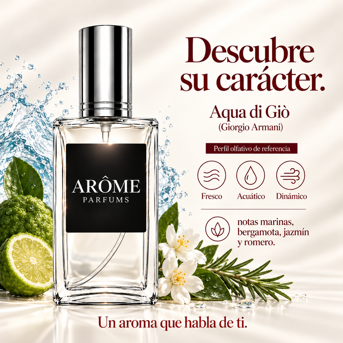 ARÔME Aqua di Giò (Giorgio Armani): notas y perfil olfativo de referencia.