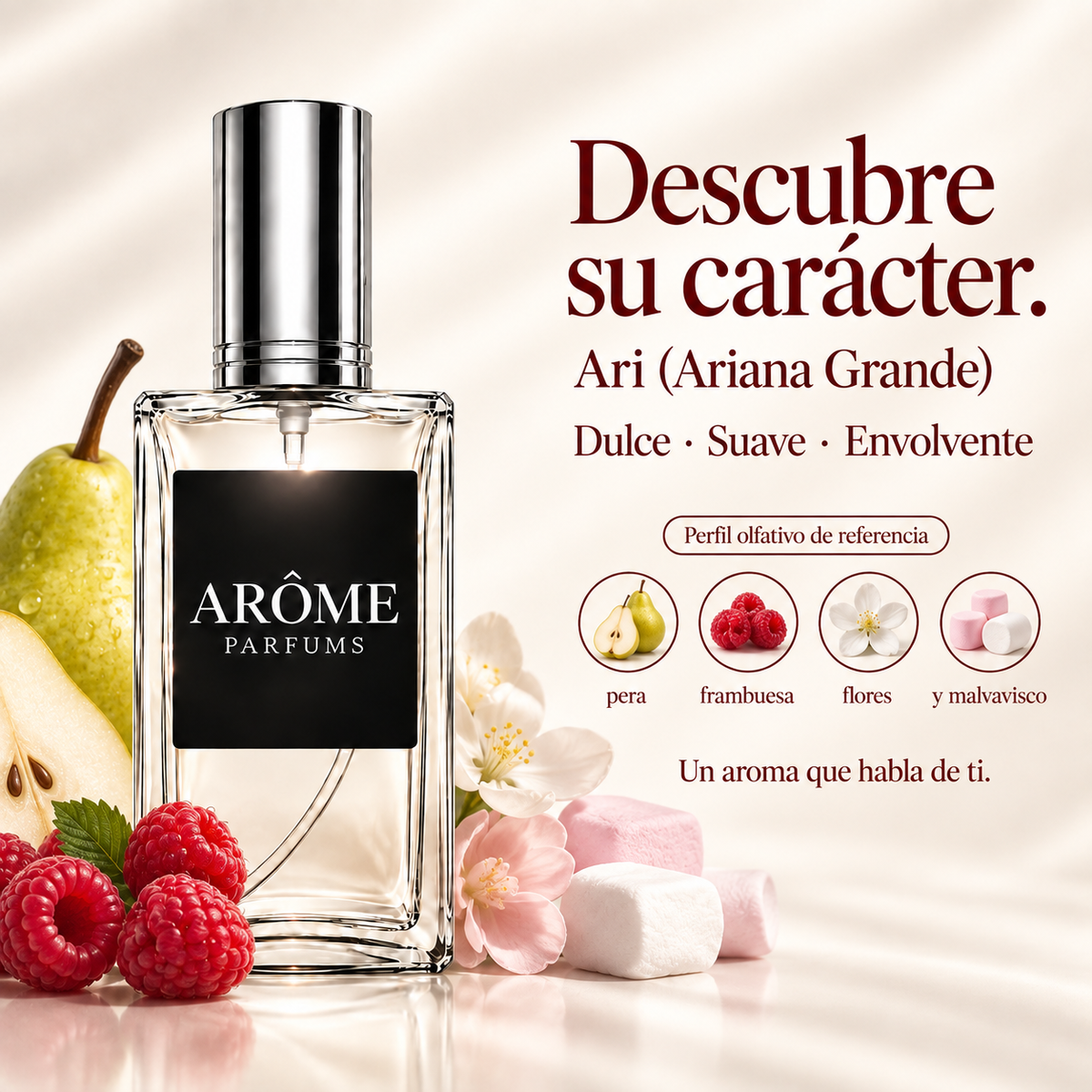 ARÔME Ari (Ariana Grande): notas y perfil olfativo de referencia.