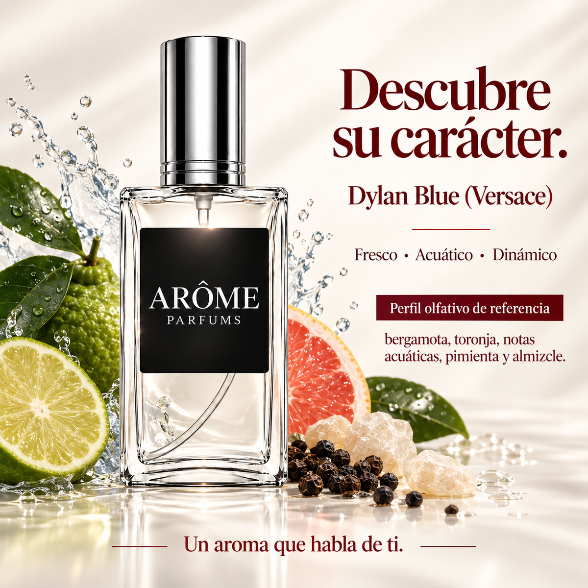 ARÔME Dylan Blue (Versace): perfil olfativo