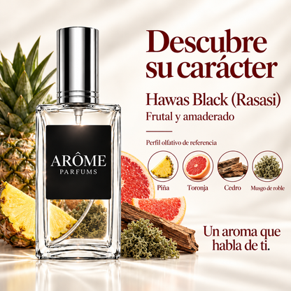 ARÔME Hawas Black (Rasasi): perfil olfativo