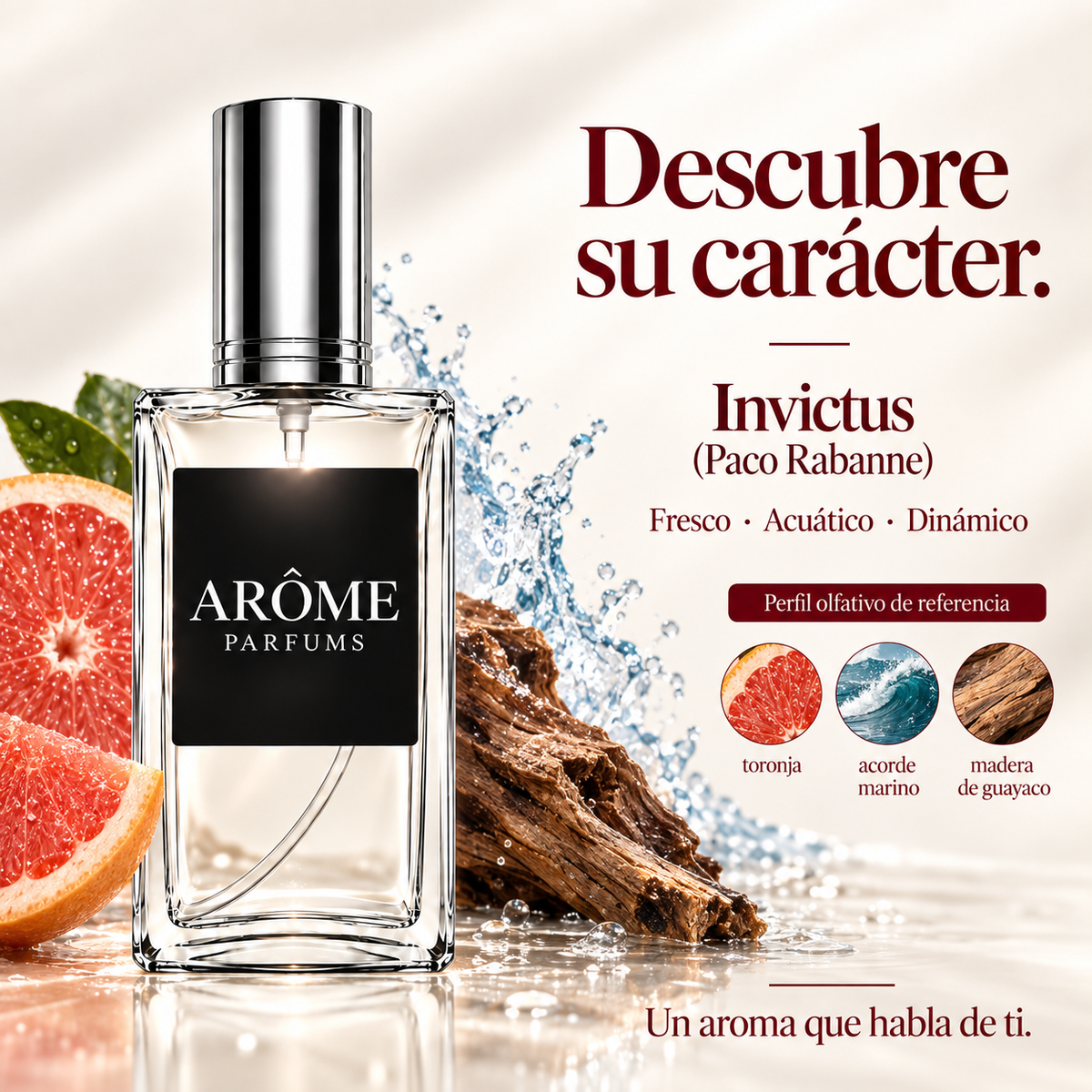 ARÔME Invictus (Paco Rabanne): notas y perfil olfativo de referencia.