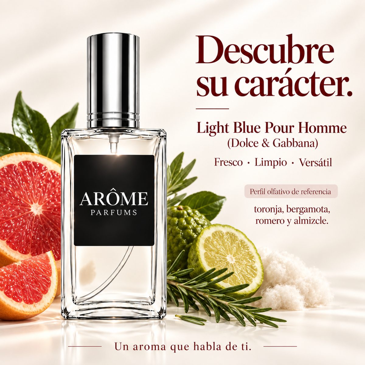 ARÔME Light Blue Pour Homme (Dolce & Gabbana): perfil olfativo