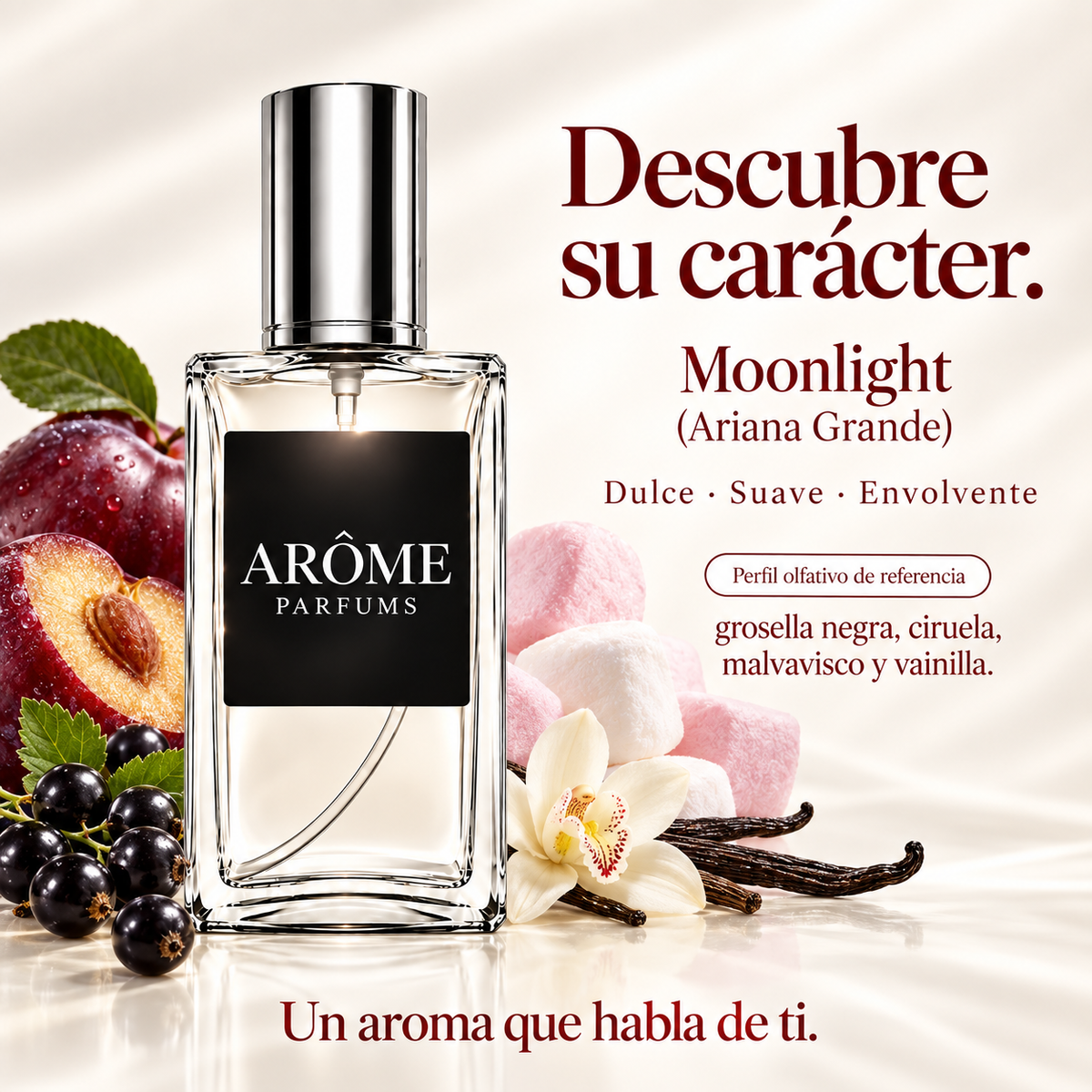 ARÔME Moonlight (Ariana Grande): notas y perfil olfativo de referencia.