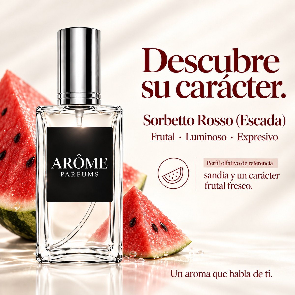 ARÔME Sorbetto Rosso (Escada): notas y perfil olfativo de referencia.