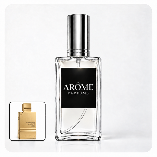 ARÔME PARFUMS con frasco de referencia de Inspirado en Amber Oud Gold Edition (Al Haramain)