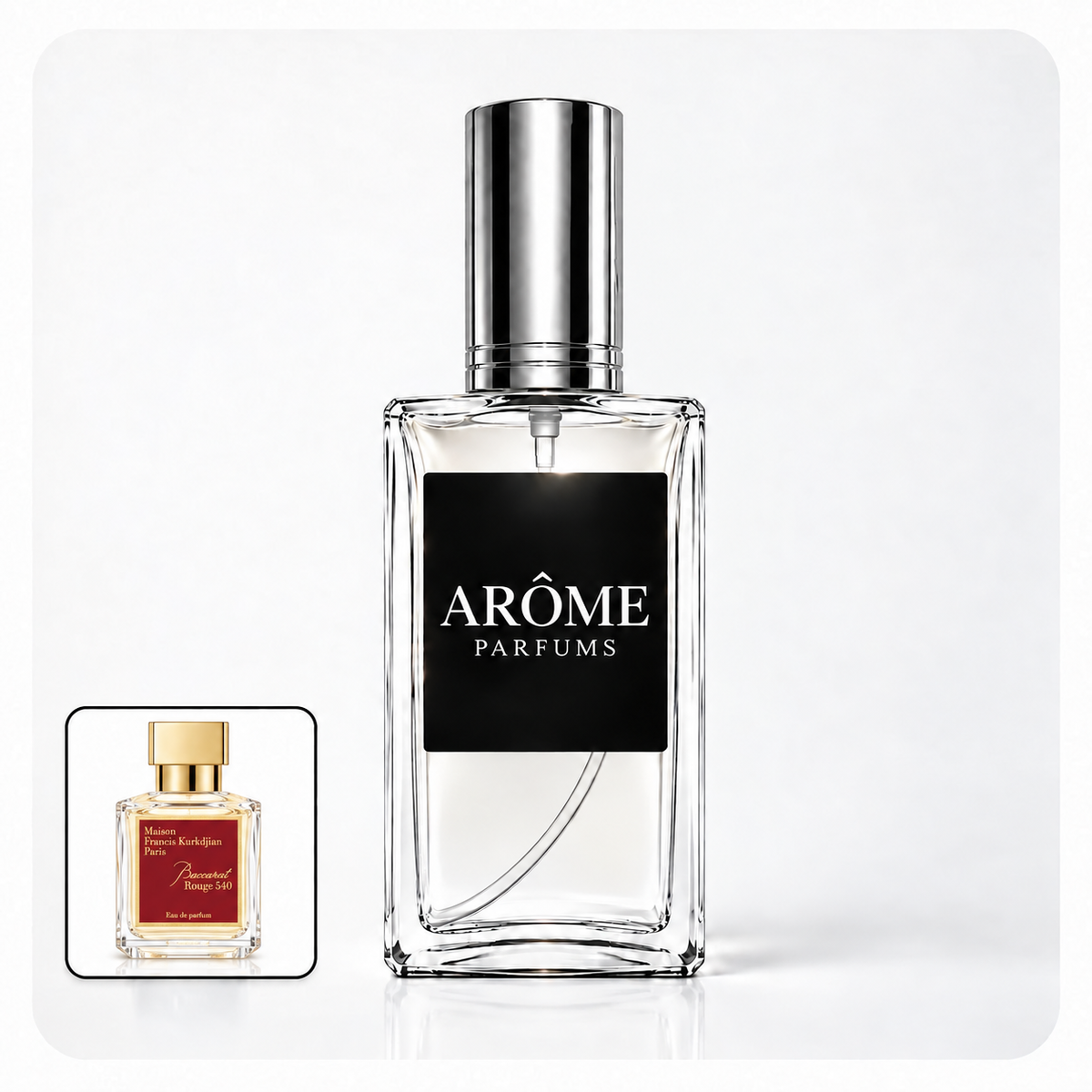 ARÔME PARFUMS con frasco de referencia de Inspirado en Baccarat Rouge 540 (Maison Francis Kurkdjian)