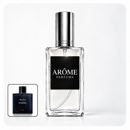 ARÔME PARFUMS con frasco de referencia de Inspirado en Bleu de Chanel.