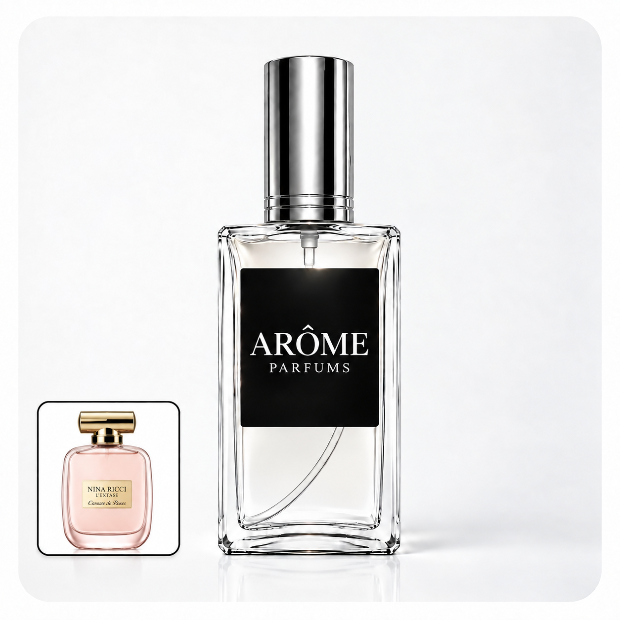 Inspirado en L’Extase Caresse de Roses (Nina Ricci) — ARÔME PARFUMS